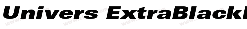 Univers ExtraBlackEx字体转换